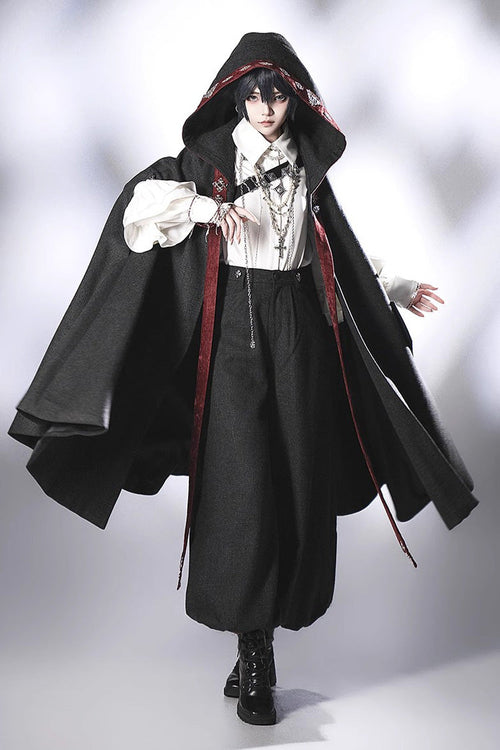 Black [Sacred Vow] Vintage Elegant Prince Handsome Ouji Lolita Pants