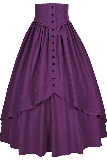 Gothic Elegant Ruffle Lolita Victorian Skirt 8 Colors