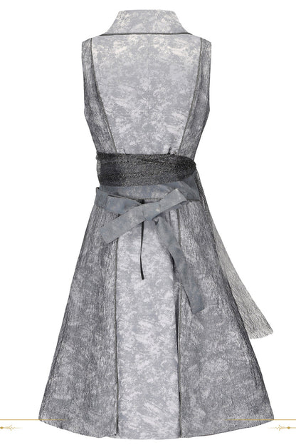 Grey [The Eternal Treasure Route] Sleeveless Vintage Elegant Prince Handsome Ouji Lolita Long Coat