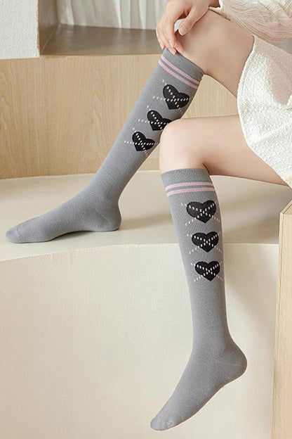 Pearl Knee-High Print Sweet Lolita Socks 4 Colors