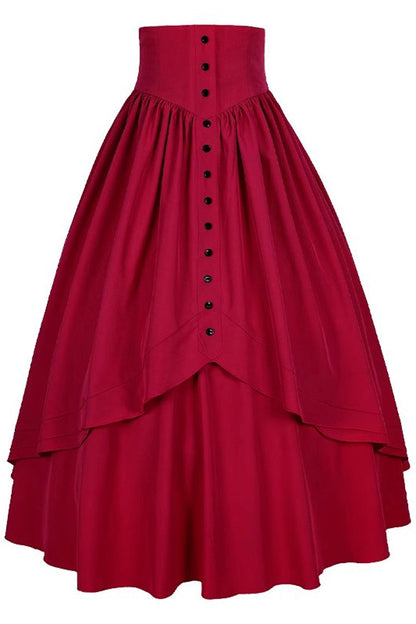 Gothic Elegant Ruffle Lolita Victorian Skirt 8 Colors