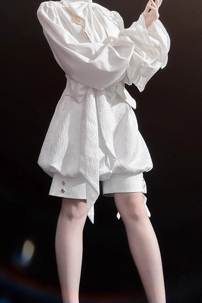 White Rabbit Hunting White Moonlight Edition Vintage Ouji Fashion Lolita Vest