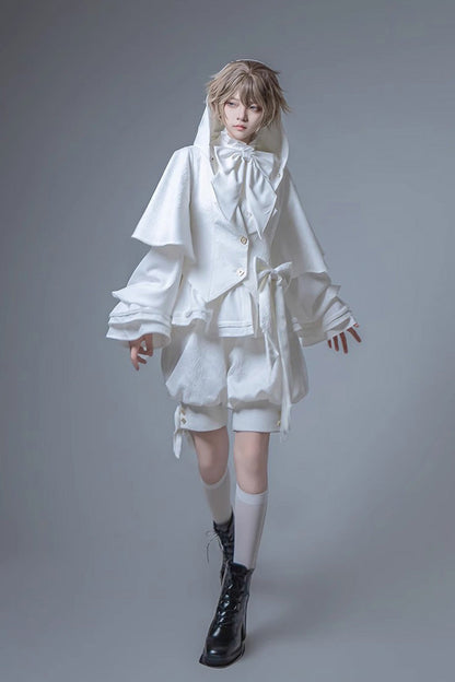 White Rabbit Hunting White Moonlight Edition Vintage Ouji Fashion Lolita Coat
