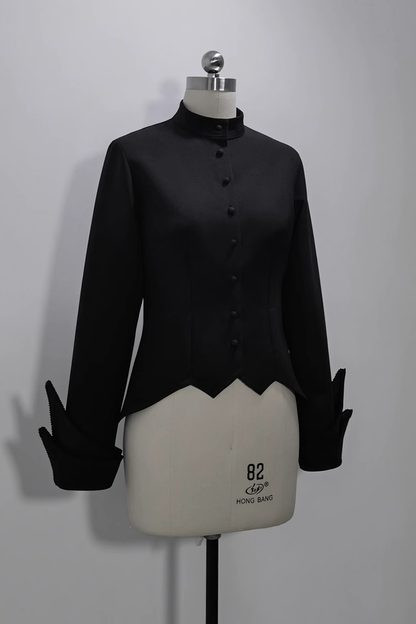 Black Vintage Medieval Prince Ouji Lolita Slim Fit Shirt
