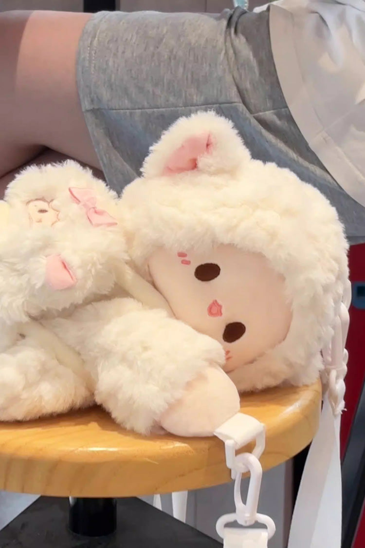 Little Lamb Guli Lying-Down Plush Toy Sweet Lolita Backpack 2 Colors