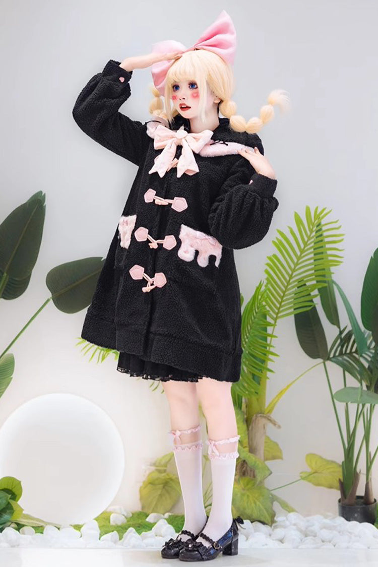 Unicorn Long Sleeves Bowknot Sweet Lolita Long Coat 2 Colors