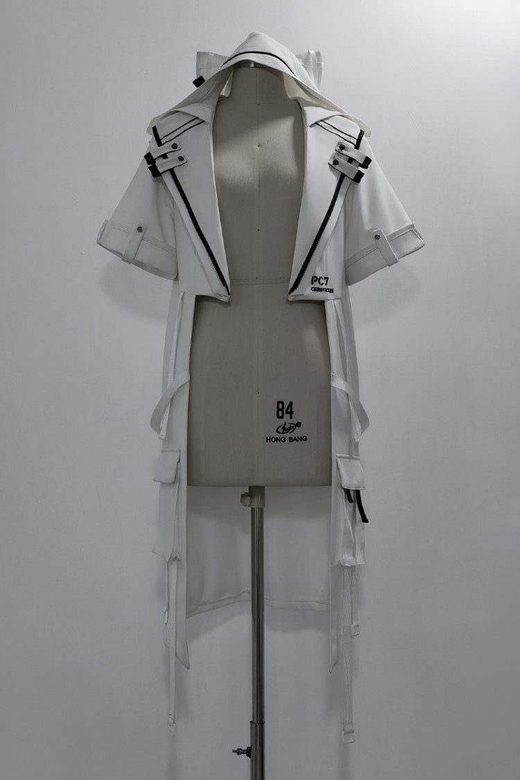 White [White Cat] Functional Style Ouji Fashion Prince Handsome Lolita Cat Ears Coat