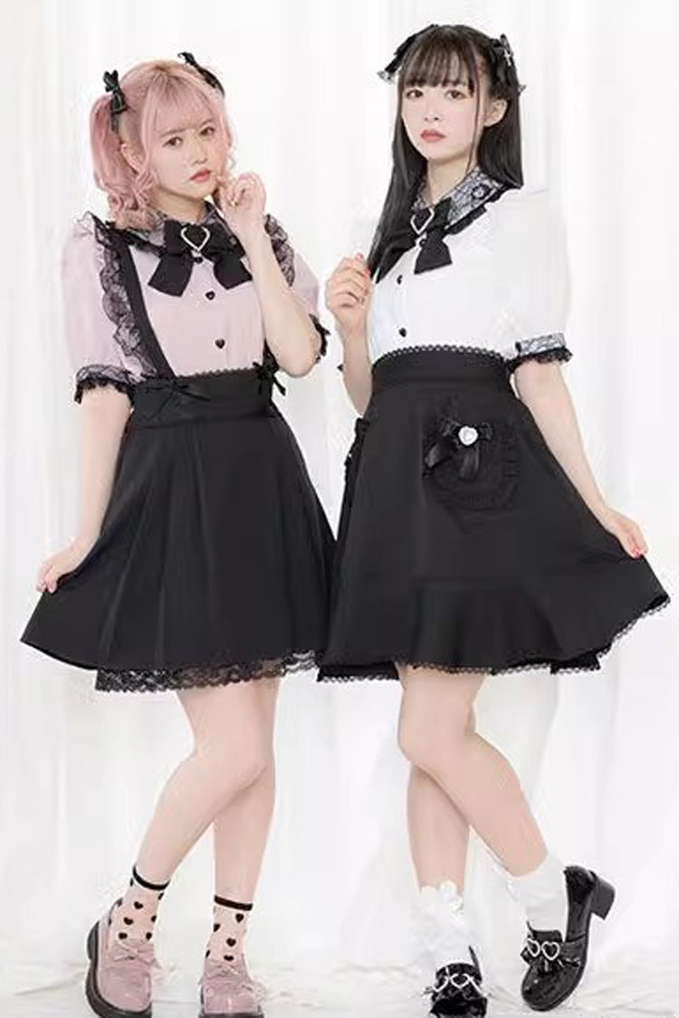 Gothic Fashion Top - Doll Collar, 4 Colors, Bow Detail, Sweet Style - additional product view 6