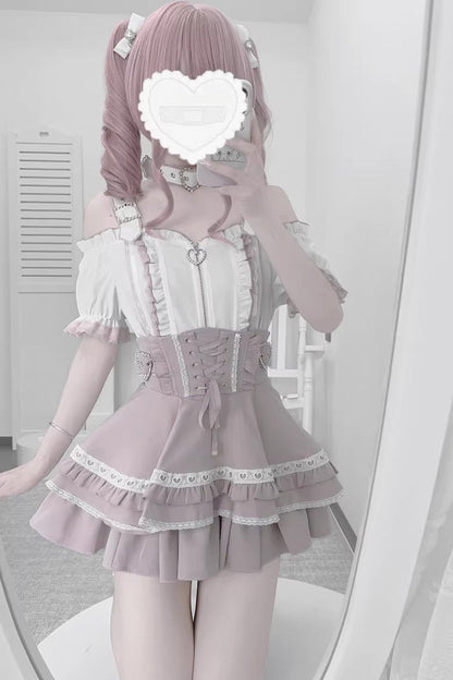 Gothic Lolita Blouse - Heartbeat Buffy, 9 Colors, Zipper Detail, Stand Collar, Sweet Style - additional product view 6