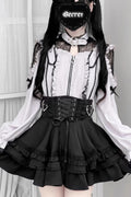 Pink/Black(Long-Sleeve-Blouse-Only)