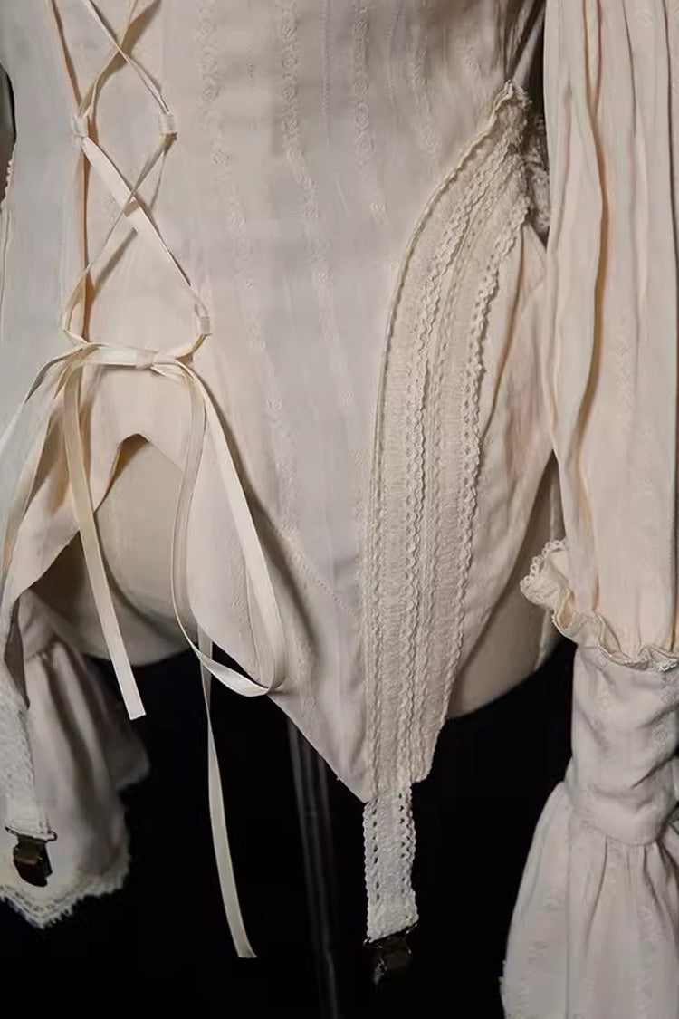 Gothic Lolita Blouse - Pirate Series Navigation, 3 Colors, Stand Collar, Sweet Style - additional product view 11