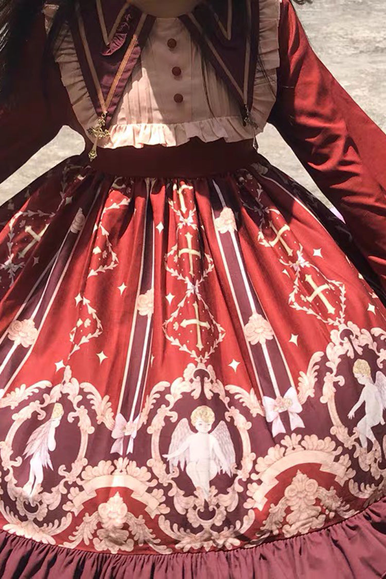 Gothic Lolita Dress - Angel's Redemption, 3 Colors, Printed, Long Sleeves, Sweet Style - additional product view 16