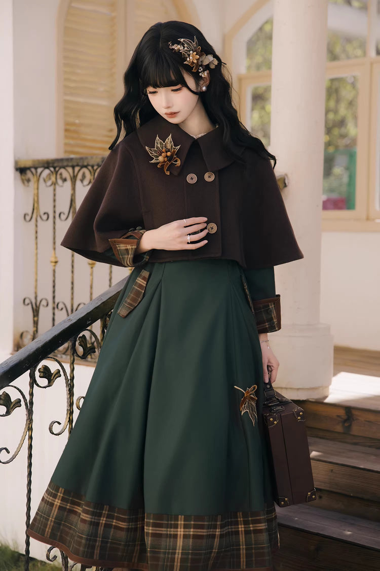 Gothic Lolita Dress - Autumn Chronicles, Green, Sweet Style, Printed, Embroidered - additional product view 11