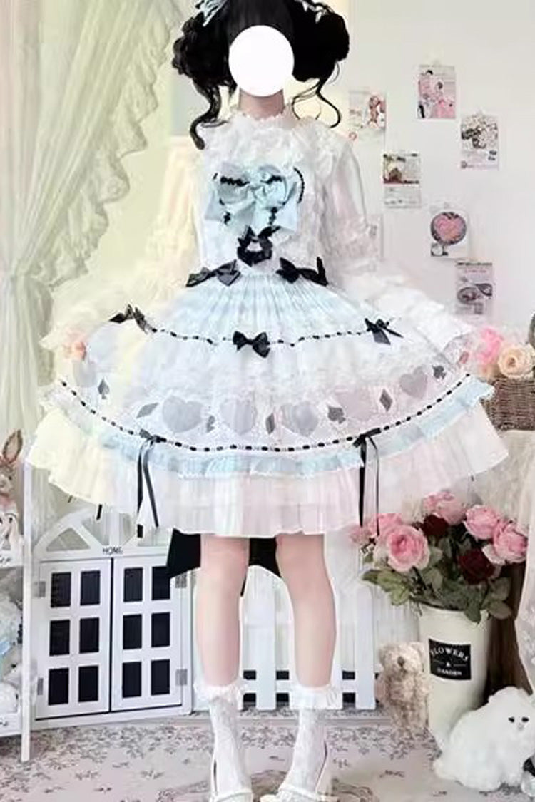 Gothic Lolita Dress - Bamboo Overture, Green, Sweet Style, Bow Detail, Lace Trim - additional product view 2