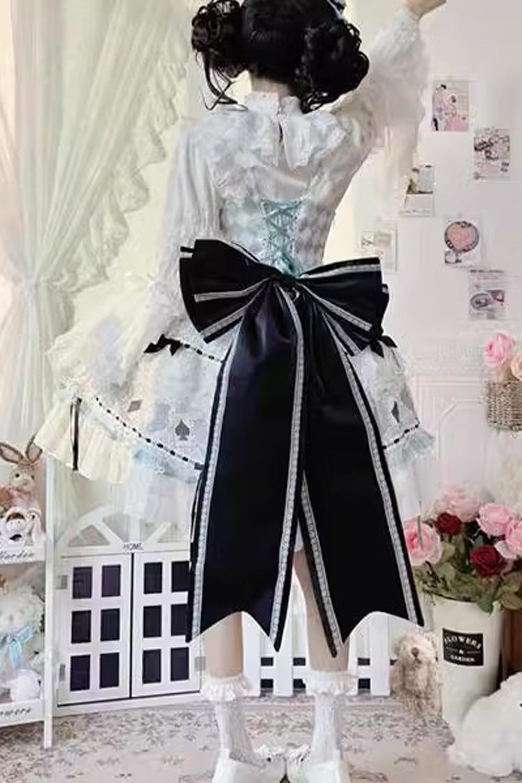 Gothic Lolita Dress - Bamboo Overture, Green, Sweet Style, Bow Detail, Lace Trim - additional product view 3
