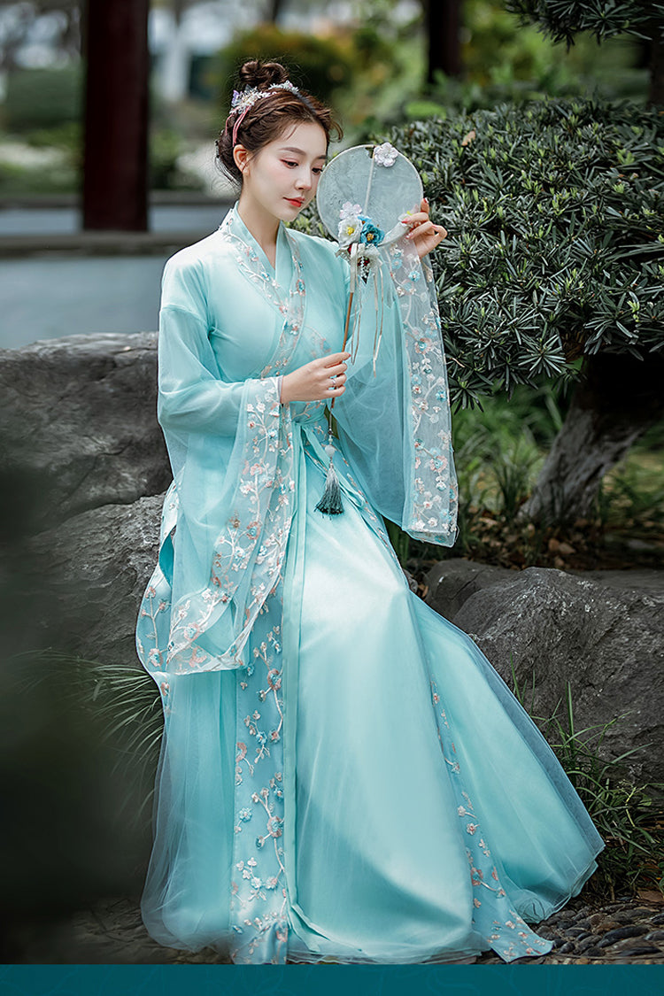 Gothic Lolita Dress - Butterfly Love Flower, Green, Sweet Style, Chinese-Inspired Style - additional product view 4