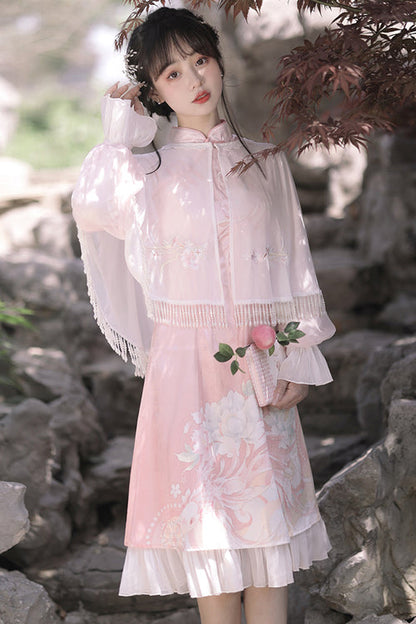 Gothic Lolita Dress - Chinese Ancient Han Element, 2 Colors, Embroidered, Sweet Style - additional product view 2