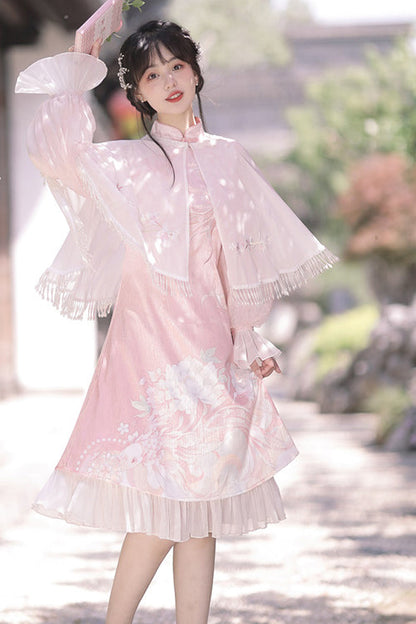 Gothic Lolita Dress - Chinese Ancient Han Element, 2 Colors, Embroidered, Sweet Style - additional product view 3