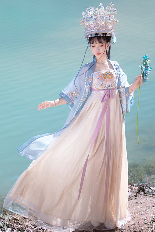 Gothic Lolita Dress - Chinese Tang Dynasty Design, 3 Colors, Sweet Style, Embroidered - additional product view 3