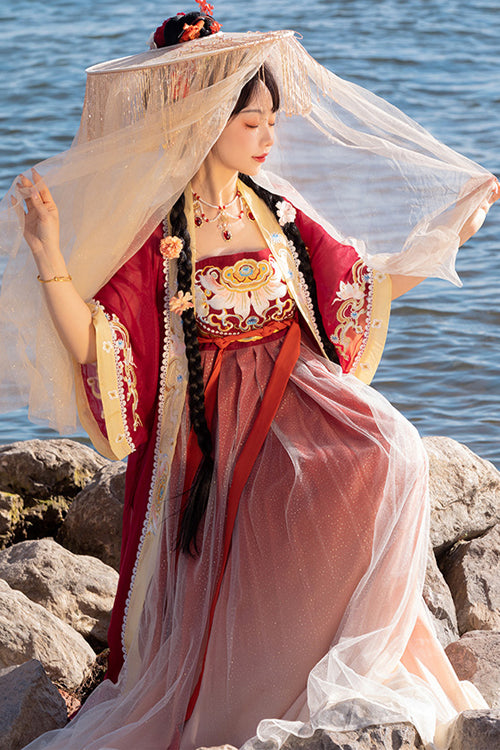 Gothic Lolita Dress - Chinese Tang Dynasty Design, 3 Colors, Sweet Style, Embroidered - additional product view 7