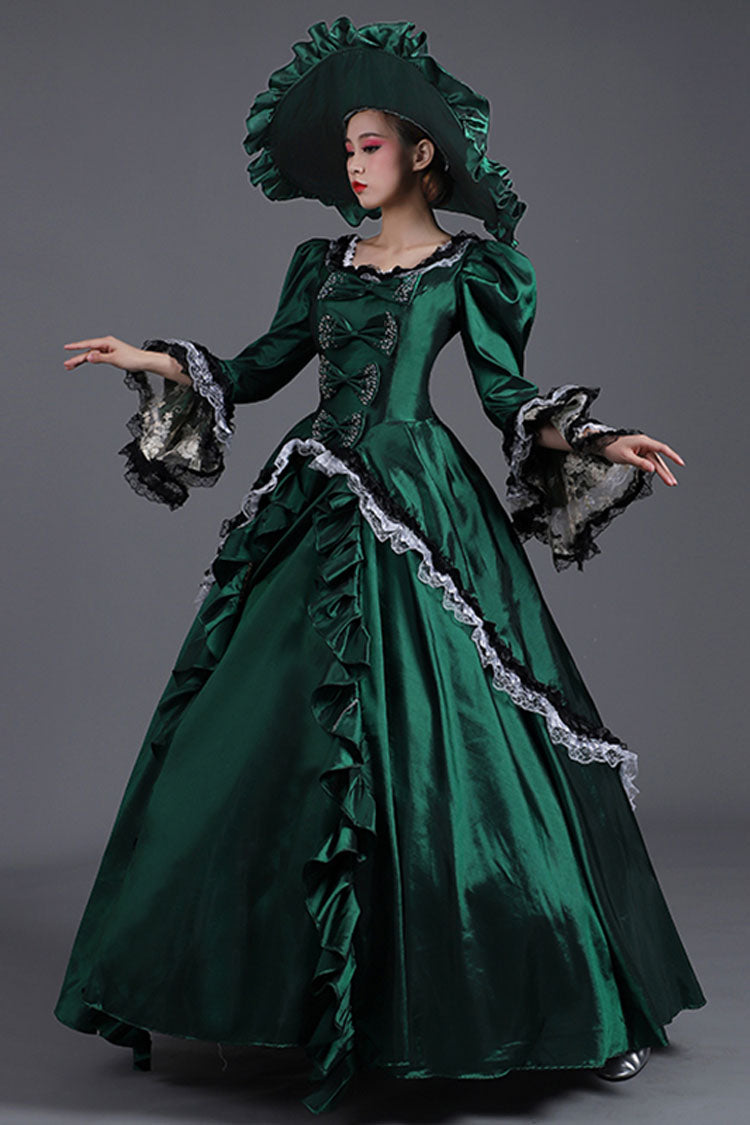 Gothic Lolita Dress - Court Style High Waisted, 2 Colors, High Waist, Victorian Style - additional product view 2