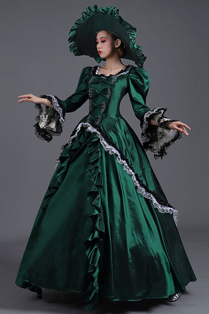 Gothic Lolita Dress - Court Style High Waisted, 2 Colors, High Waist, Victorian Style - additional product view 2