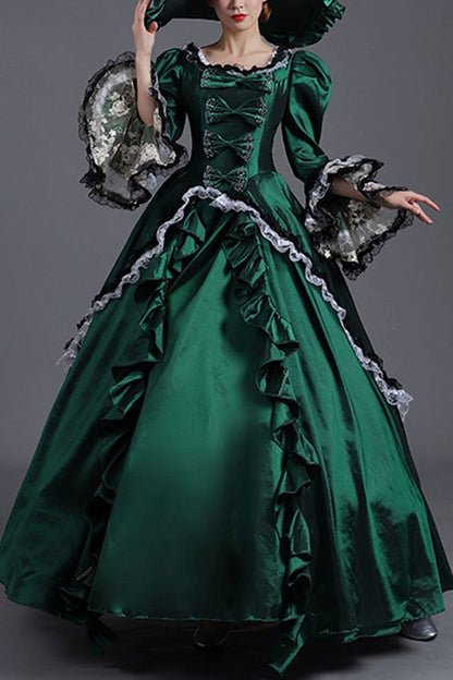 Gothic Lolita Dress - Court Style High Waisted, 2 Colors, High Waist, Victorian Style - main product image