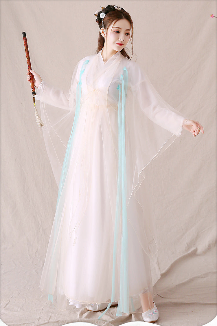 Gothic Lolita Dress - Elegant Ancient Style Fairy, Pink, Chinese-Inspired Style - additional product view 2