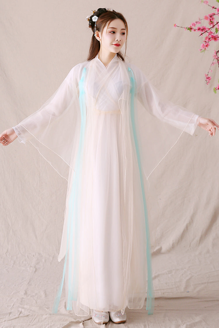 Gothic Lolita Dress - Elegant Ancient Style Fairy, Pink, Chinese-Inspired Style - additional product view 3