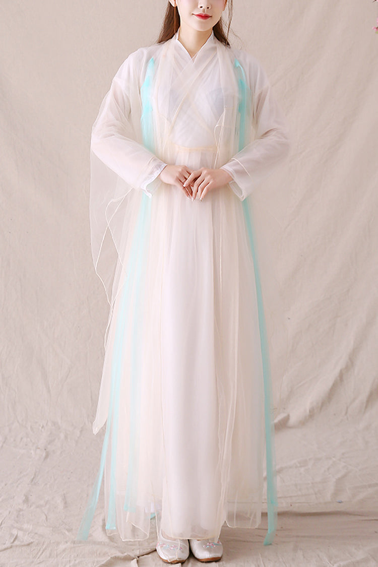 Gothic Lolita Dress - Elegant Ancient Style Fairy, Pink, Chinese-Inspired Style - main product image