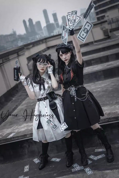 Gothic Lolita Dress - Evil Python 2.0, 3 Colors - Kawaii Statement Dress - additional product view 5