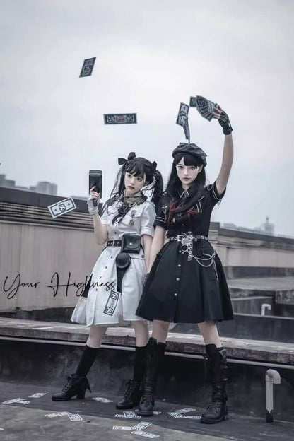 Gothic Lolita Dress - Evil Python 2.0, 3 Colors - Kawaii Statement Dress - additional product view 8