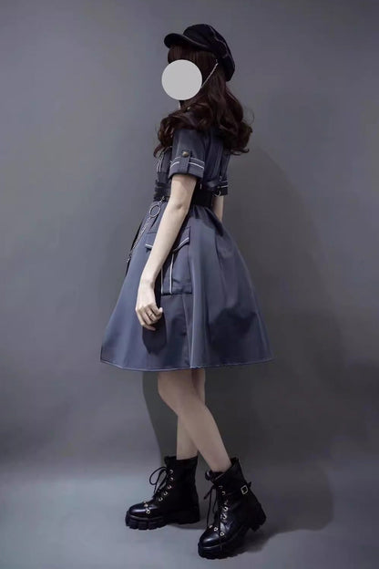 Gothic Lolita Dress - Evil Python 2.0, 3 Colors - Kawaii Statement Dress - additional product view 11