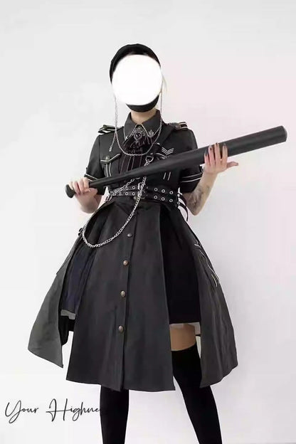 Gothic Lolita Dress - Evil Python 2.0, 3 Colors - Kawaii Statement Dress - additional product view 13