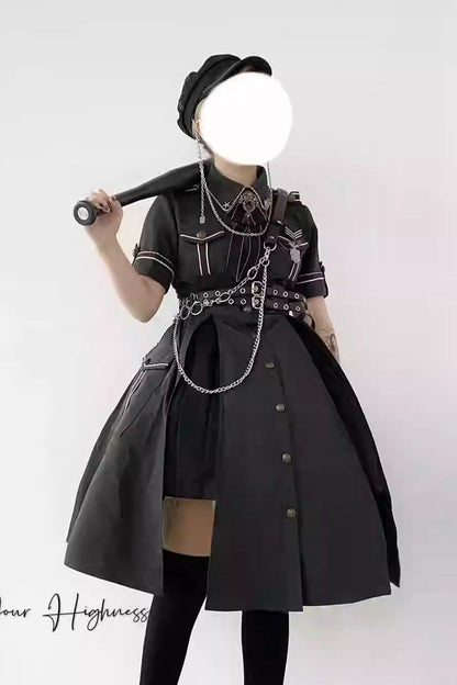 Gothic Lolita Dress - Evil Python 2.0, 3 Colors - Kawaii Statement Dress - additional product view 14