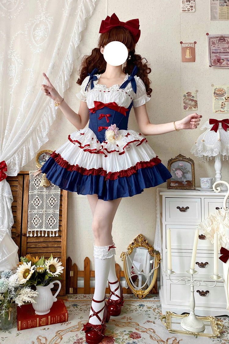 Gothic Lolita Dress - Fairy Tale Overture, 3 Colors, Bow Detail, Ruffled, Layered - additional product view 4