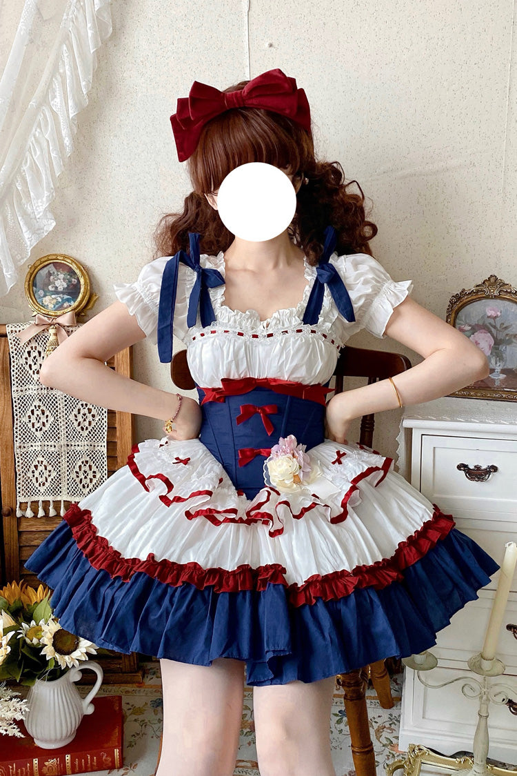 Gothic Lolita Dress - Fairy Tale Overture, 3 Colors, Bow Detail, Ruffled, Layered - additional product view 5