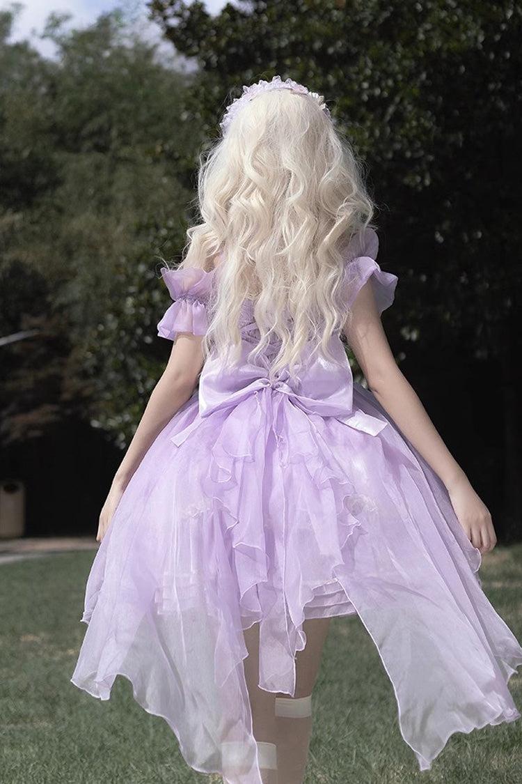 Gothic Lolita Dress - Fantasy Music Box, Purple, Detachable Detail, Lace Trim, Ruffled - additional product view 3