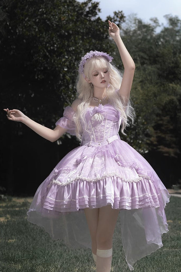Gothic Lolita Dress - Fantasy Music Box, Purple, Detachable Detail, Lace Trim, Ruffled - additional product view 8