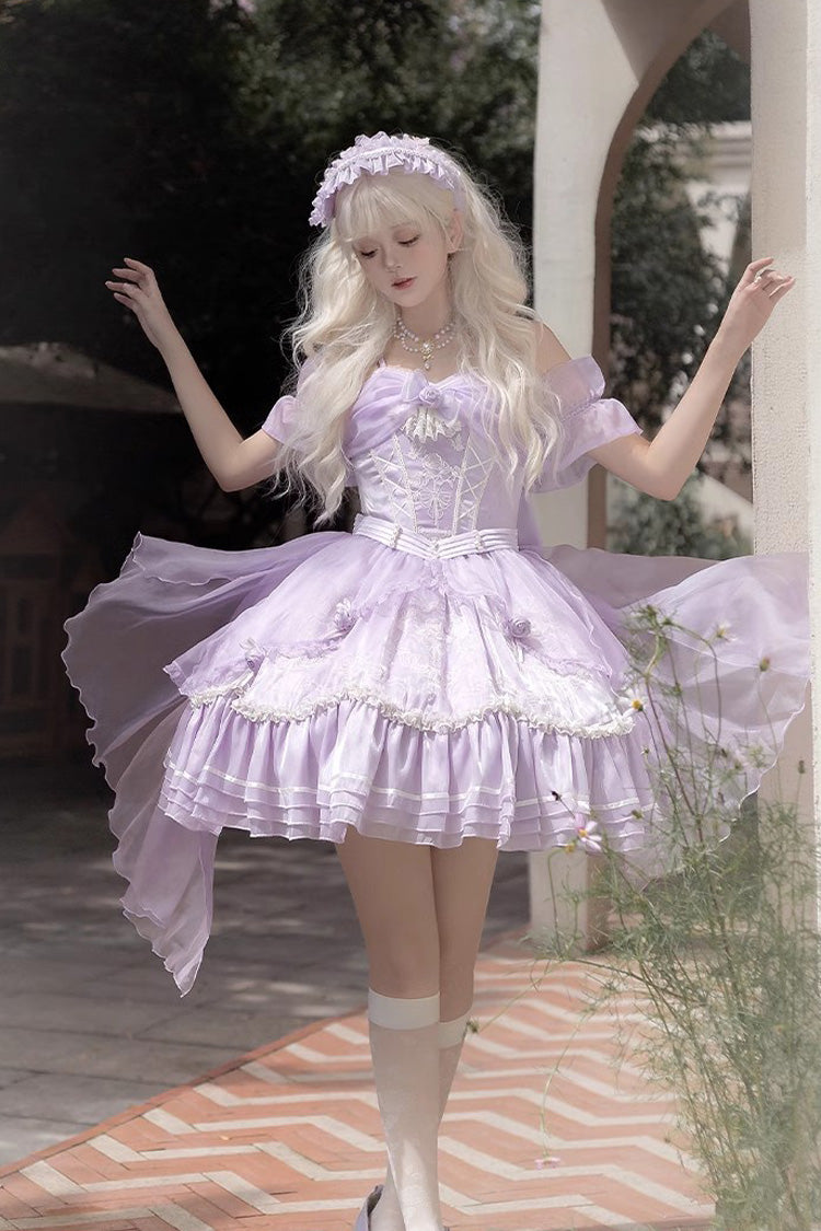Gothic Lolita Dress - Fantasy Music Box, Purple, Detachable Detail, Lace Trim, Ruffled - additional product view 9