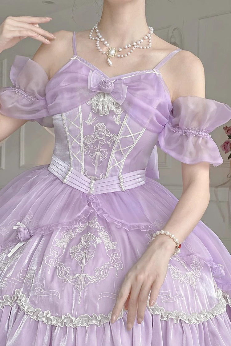 Gothic Lolita Dress - Fantasy Music Box, Purple, Detachable Detail, Lace Trim, Ruffled - additional product view 11