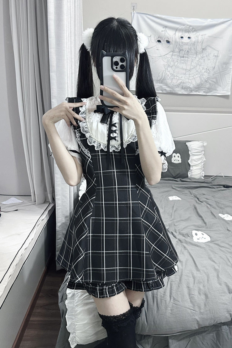 Gothic Lolita Dress - First Love Contract, 4 Colors, Bow Detail, Lace Trim, Printed - additional product view 10