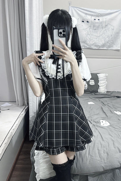 Gothic Lolita Dress - First Love Contract, 4 Colors, Bow Detail, Lace Trim, Printed - additional product view 10