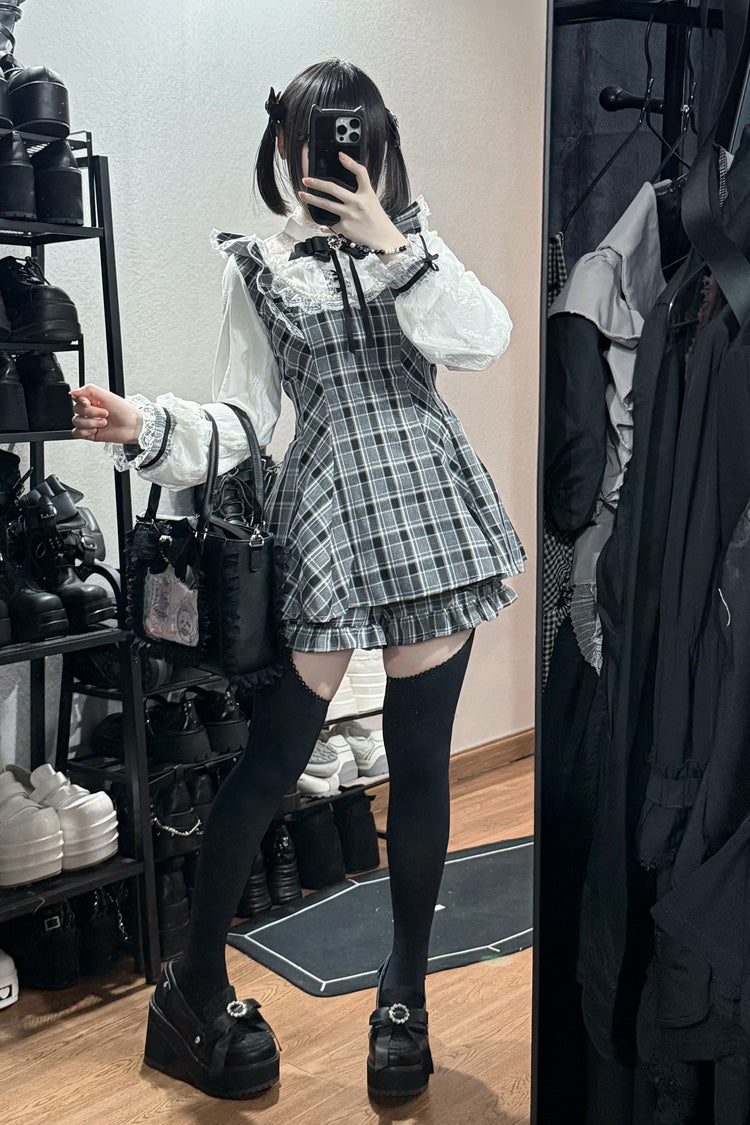 Gothic Lolita Dress - First Love Contract, 4 Colors, Bow Detail, Lace Trim, Printed - additional product view 11