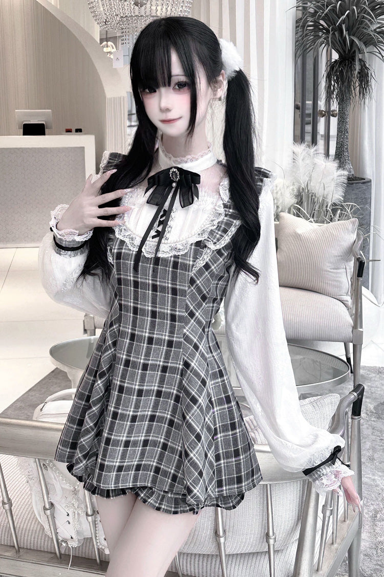 Gothic Lolita Dress - First Love Contract, 4 Colors, Bow Detail, Lace Trim, Printed - main product image