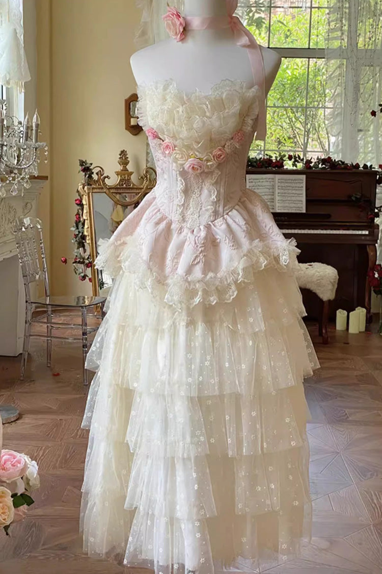 Gothic Lolita Dress - Flower Goddess Of Love, Pink, Ruffled, Sweet Style, Bow Detail - additional product view 15
