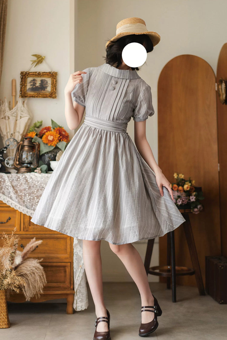 Gothic Lolita Dress - Forest Gallery, Gray, Classic Style - Tea Party Dress - additional product view 2