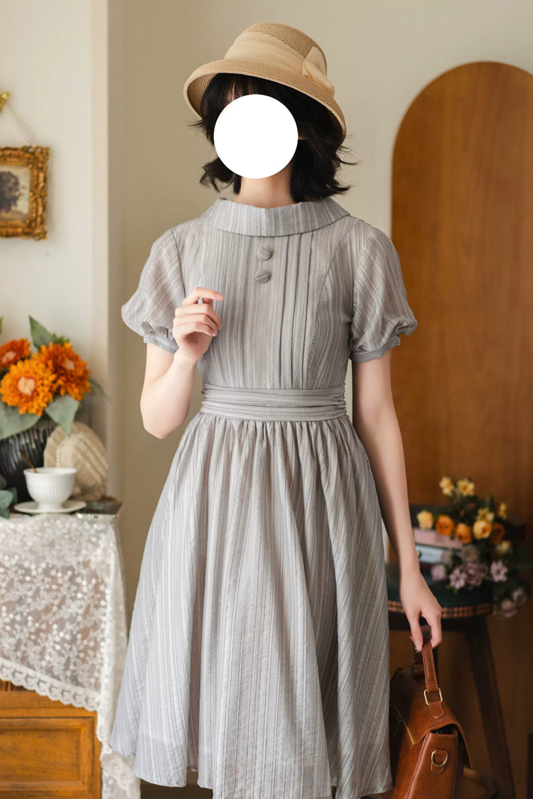 Gothic Lolita Dress - Forest Gallery, Gray, Classic Style - Tea Party Dress - additional product view 5