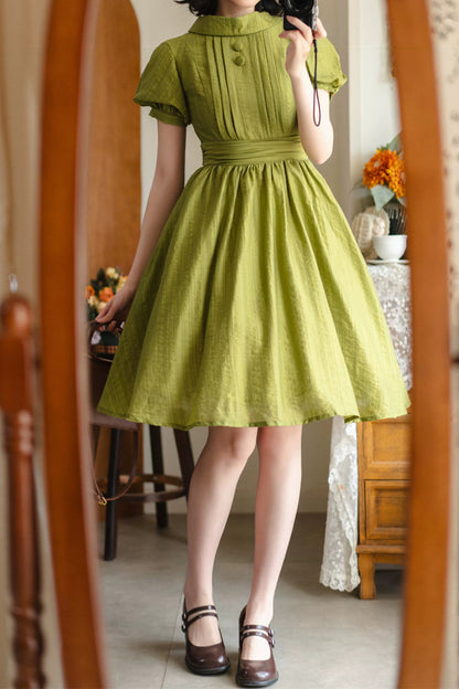 Gothic Lolita Dress - Forest Gallery, Green, Classic Style - Tea Party Dress - additional product view 5
