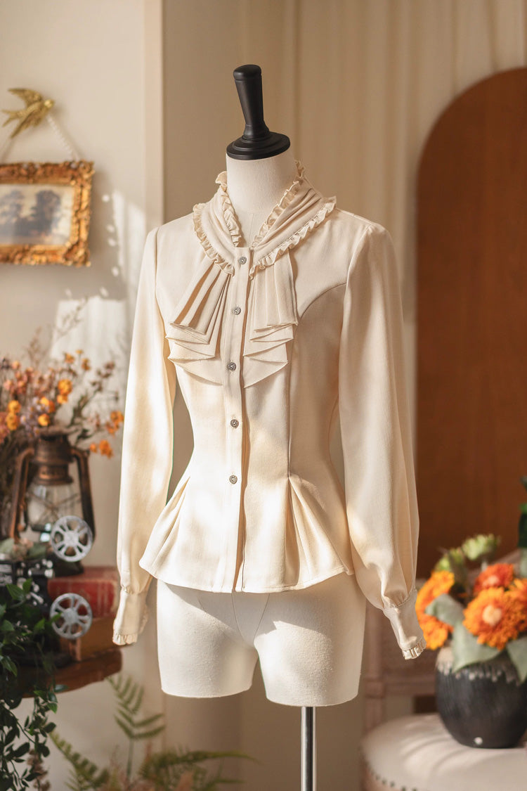 Gothic Lolita Dress - Forest Knows Fall, 4 Colors, Classic Style - S Apricot(Blouse-Only) / M Apricot(Blouse-Only) / L Apricot(Blouse-Only) option